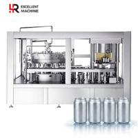 Máquina de Llenado y Sellado de Agua Carbonatada de Alta Precisión |   Envase Rotatorio de Acero Inoxidable para Bebidas Líquidas con Gas