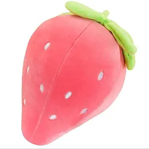 定制在线订购可爱毛绒草莓水果毛绒玩具家居装饰