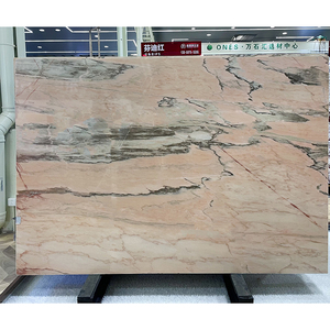 Encimeras de piedra natural de losas de mármol rosa de lujo personalizadas para pisos de baño y azulejos de dolomita de mesa - Product Image 1