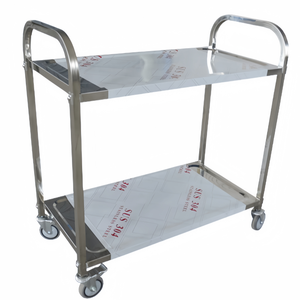 Carrito Utilitario de Acero Inoxidable con Gran Capacidad de Carga y Ruedas de Desplazamiento Suave para Hoteles, Restaurantes y Cocinas, Fácil de Limpiar - Product Image 6