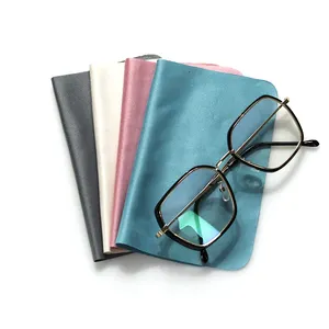 Paño de microfibra para limpieza de gafas, logo impreso, tela de seda - Product Image 1