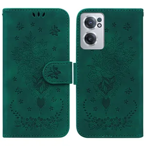 Funda abatible para teléfono móvil One Plus 10 <span class=keywords><strong>PRO</strong></span> 5G, carcasa con diseño de flor rosa, para One Plus Nord N200 5G - Product Image 1