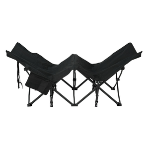 No Assembly Required Folding Bed Single Reclining Outdoor Camping Bed Portable <strong>Cot</strong> with Removable Cotton Pad - Product Image 3
