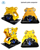 Compacteur hydraulique de plat de compacteur de vibrateur de rendement élevé attachements professionnels de machines d'excavatrice de 3-5 tonnes