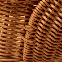 Panier de rangement en PP imitation rotin, tressé à la main en forme d'oie, organisateur décoratif pour la table et la décoration intérieure