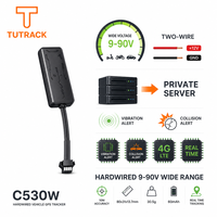 Traceur GPS pour moto, vélo électrique, scooter et voiture, à alimentation filaire 9-90V, large plage de tension, avec alerte de vibration et de collision, pour déploiement sur serveur privé