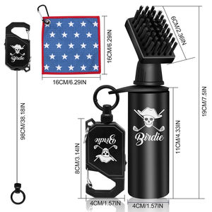 Brosse de nettoyage pour clubs de golf, conception OEM, avec serviette de golf et brosse en silicone personnalisables avec logo - Product Image 2