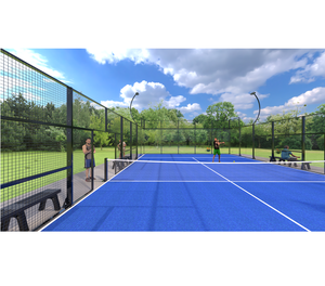 Cancha de Pádel de Lujo con Pilar de Vidrio, Phuoc Thinh Premium Panoramic, Cancha de Pádel con Estructura de Vidrio, Oferta al por Mayor - Product Image 1