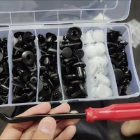 HE26 100 pièces Clips de fixation pour voiture, rivets de pare-chocs et de garde-boue, clips de garniture, pièces universelles