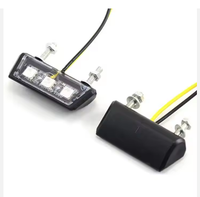 Lumière LED de plaque d'immatriculation de moto universelle 12V étanche pour moto