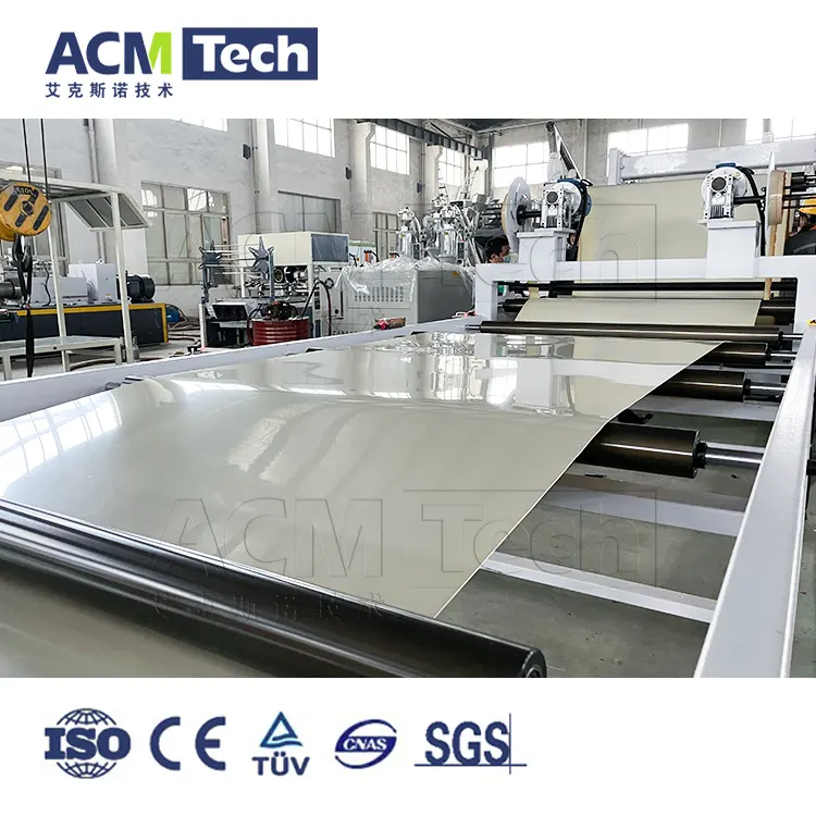Acmtech Decoratieve Wpc Pvc Foam Board Muur Productielijn Plastic Sheet Machine Extrusie Lijn
