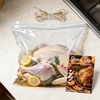 Sachets Doypack personnalisables YSH en polyester transparent avec fermeture éclair, résistants à l'humidité, imprimés en gravure, pour viande de poulet et aliments