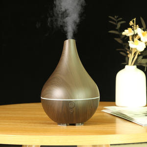 Diffuseur d'arômes à grain de bois JCSY-308, humidificateur de bureau ultrasonique de 180ml avec lumières colorées pour la maison et le bureau - Product Image 3