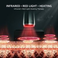 Appareil de massage facial chauffant pour le lifting du visage, LED rouge, thérapie par lumière infrarouge, raffermissement de la peau, anti-âge, anti-rides, rajeunissement de la peau