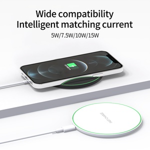 Base de Carga Inalámbrica de 15 W, <span class=keywords><strong>Cargador</strong></span> Inalámbrico Rápido con Certificación EPP Compatible con iPhone 16 <span class=keywords><strong>Plus</strong></span>/15 <span class=keywords><strong>Plus</strong></span>/14 <span class=keywords><strong>Plus</strong></span>/12 - Product Image 3