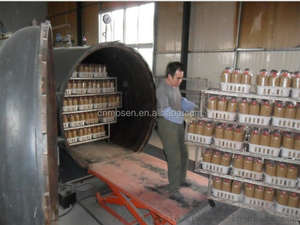 معدات زراعة الفطر ، ركيزة تعقيم مزدوجة للأوتوكلاف ، باب للإنتاج - Product Image 3
