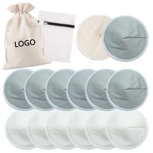 Yumuşak bambu hemşirelik göğüs pedleri yıkanabilir emzirme ped annelik makinesi için yıkanabilir ile çamaşır torbası - Product Image 2