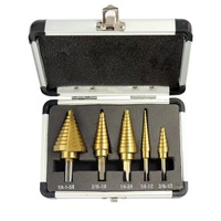 Lot de forets étagés Pagoda pour le commerce transfrontalier, taille impériale classique, finition nitride jaune, queue triangulaire, produit très vendu