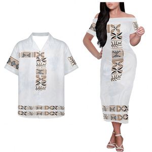 <span class=keywords><strong>Abbigliamento</strong></span> polinesiano abito tribale Hawaii tradizionale blu stampa abiti <span class=keywords><strong>da</strong></span> <span class=keywords><strong>lavoro</strong></span> personalizzati <span class=keywords><strong>donna</strong></span> ufficio coppia abbinati vestiti <span class=keywords><strong>abbigliamento</strong></span> - Product Image 3