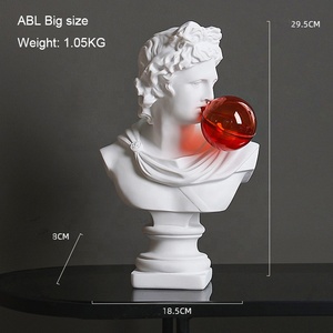Ensemble de sculptures de table en résine faites à la main, style Art déco, <span class=keywords><strong>mythologie</strong></span> <span class=keywords><strong>grecque</strong></span>, pop art, pour la décoration de la maison <span class=keywords><strong>et</strong></span> du bureau - Product Image 5