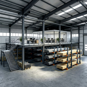 Heavy Duty Pallet <b>Racking</b> Supported Mezzanine Platform for Industrial Warehouse - Product Image 1
