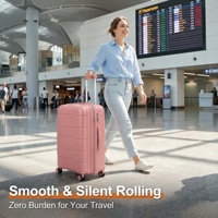 Ensemble de bagages légers en PP, nouveau modèle quatre pièces (20, 24, 28, 32 pouces), vente en gros d'usine, style très prisé