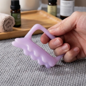 Herramienta Manual de Masaje Corporal, No Eléctrica, Relajante de Tejido Profundo con Textura de Resina Natural, Masajeador para Hombros, Cuello, Yoga y Deportes - Product Image 5