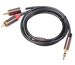 批发 1m 2m 3m 3.5mm 转 2 <span class=keywords><strong>RCA</strong></span> Y 分线器线 音频线 <span class=keywords><strong>3.5</strong></span> 毫米 TRS 公头转 2RCA 母头 - Product Image 2