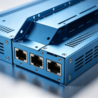 Boîtier de contrôle en tôle robuste 4U sur mesure pour serveur IA, certifié ISO9001:2015, OEM personnalisé