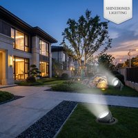 Projecteur extérieur LED COB 6W haute luminosité 3000K, étanche IP65, télécommande, boîtier en aluminium moulé sous pression, angle de faisceau 30/60°