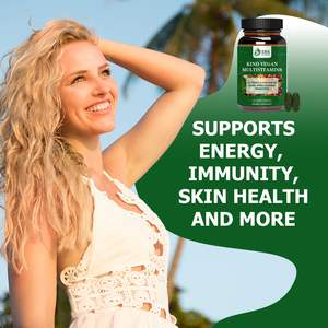 Private Label Kind Vegan Multivitamins Tablets with Riboflavin Energy Brain Health Bone Strength Muscle Function Tablets - Product Image 6
