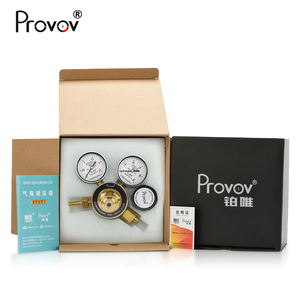 Reguladores de presión de <span class=keywords><strong>gas</strong></span> de latón completo ajustables de alta precisión Provov para argón nitrógeno CO2 oxígeno - Product Image 4