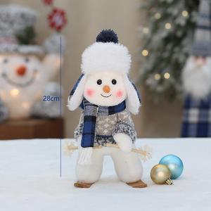 Poupée de ski en tissu bleu, décoration de Noël et du Nouvel An, style luxe léger - Product Image 6