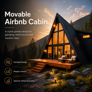 Casa Mobile di Lusso Certificata CE, Casa Modulare Moderna, <span class=keywords><strong>Bungalow</strong></span> con Design Prefabbricato in Vetro Triangolare - Product Image 2