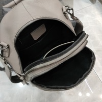 Sac à dos classique en cuir véritable grain crocodile de qualité avec fermeture éclair pour femme, élégant, imperméable, pour l'université et l'usage quotidien