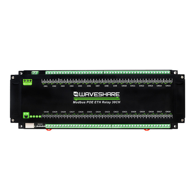 Industrial Grade 8/30 Ethernet Relay Module Modbus RTU/TCP Protocol PoE Ethernet Communication