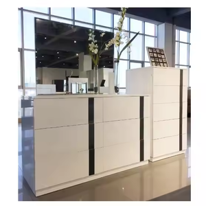 Ensemble de meubles de <span class=keywords><strong>chambre</strong></span> à coucher pour hôtel, design moderne, lit king size réglable en hauteur, 5+ tiroirs, bois MDF peint à la laque de haute qualité - Product Image 5