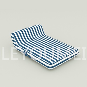 Bouée gonflable portable en PVC personnalisée avec auvent pare-soleil pour deux personnes, radeau flottant pour couples, logo personnalisé - Product Image 4