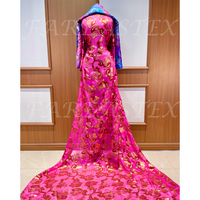 FAREASTEX Offre spéciale Velours de soie métallisé pour robe de mariée somalienne Dirac somalienne