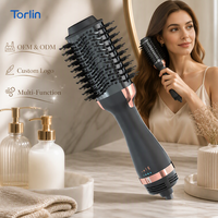 Sèche-cheveux multifonction 3-en-1 Torlin tout-en-un 1100W à moteur DC, chauffage rapide, 3 vitesses, brosse sèche-cheveux, lisseur, boucleur