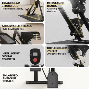Steppeur à hauteur réglable avec poignée, simulateur de montée verticale pour la maison, la salle de sport, l'exercice cardio et la remise en forme - Product Image 6