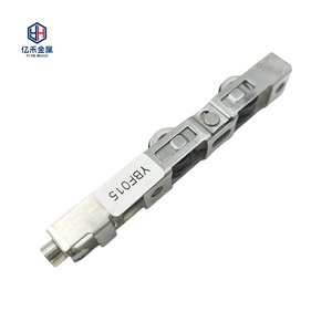 Chine Double roue inférieure longue roue fer porte coulissante poulie fenêtre accessoires porte fenêtre poulie en alliage de Zinc vis en <span class=keywords><strong>aluminium</strong></span> - Product Image 2