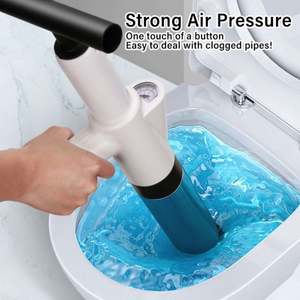 Déboucheur de toilettes flexible haute pression, déboucheur de canalisations, ventouse WC en ABS et acier inoxydable - Product Image 5