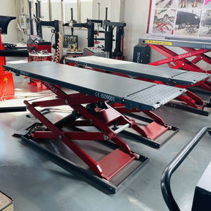 Elevador hidráulico de doble cilindro ultrafino con certificación CE, elevador de tijera de capacidad de 3500kg/4000kg con vehículos terrestres - Product Image 6