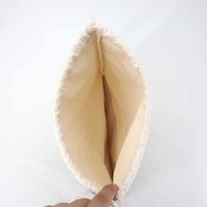 Складная простая Экологически чистая хлопковая пробковая сумка, многоразовая белая сумка-рюкзак на шнурке - Product Image 4