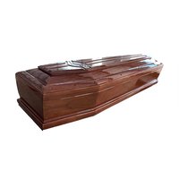 Ataúdes funerarios de madera maciza de alta calidad de estilo europeo Ataúd elegante para entierro o exhibición