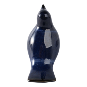 Statua di Uccello in Ceramica Smaltata Blu 5 Pollici Ornamento Decorativo per Casa e Giardino - Product Image 5