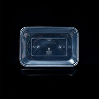 Plats jetables sûrs de Pickleball de cuvette en plastique transparente jetable à micro-ondes clair