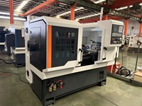 PLURTEL China Petit tour CNC 3 axes CK6140 avec 8 poteaux d'outils Lit plat horizontal automatique Respectueux de l'environnement