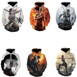 Fitspi bán buôn New Arrival trò chơi phổ biến 3D in hoodie Loose itting cộng với kích thước áo thun áo tùy chỉnh dropshipping - Product Image 2